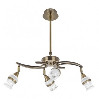 Distribuidor - Lâmpadas Diversas | Lâmpadas Modernas | LAMPARA 4X5W 4000K ZODIACO CUERO 1600LM REGX48 Ref: 076654014